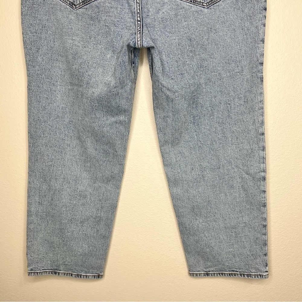 Abercrombie & Fitch The Ankle Straight Ultra High Rise Jeans Knee Patch 33 16s - Picture 13 of 16